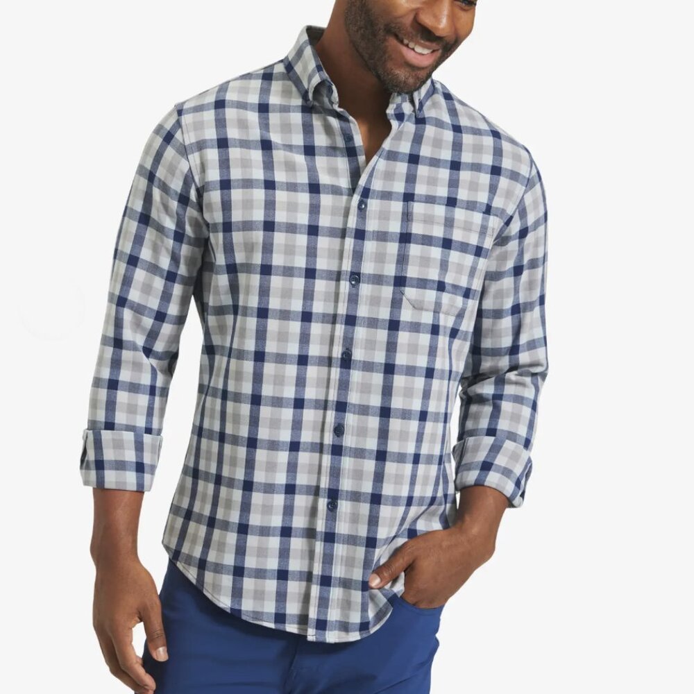 MIZZEN + MAIN - City Flannel Shirt (Blue)